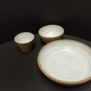 Set of two bowls and one mug