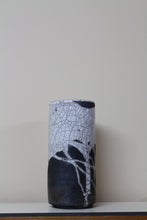 Load image into Gallery viewer, RAKU &quot;BLACK&amp;WHITE VASE&quot;  &quot;Unique object&quot;