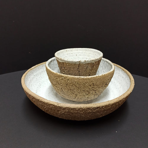 Set of two bowls and one mug