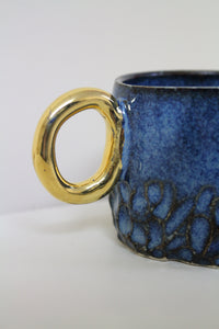 Μug with gold handle 18Κ