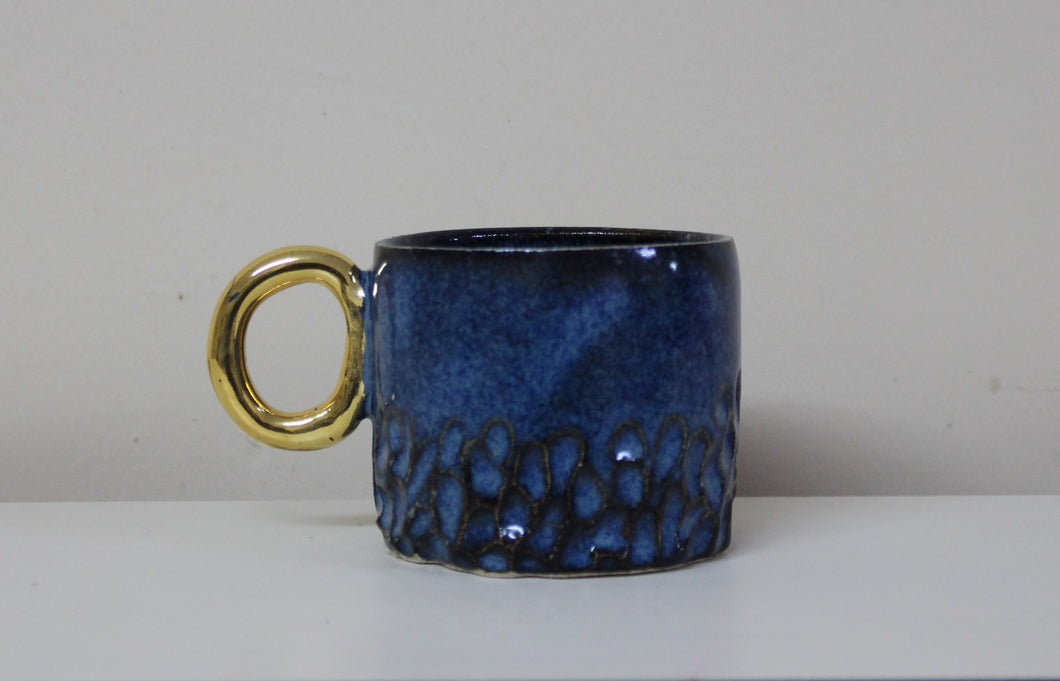 Μug with gold handle 18Κ